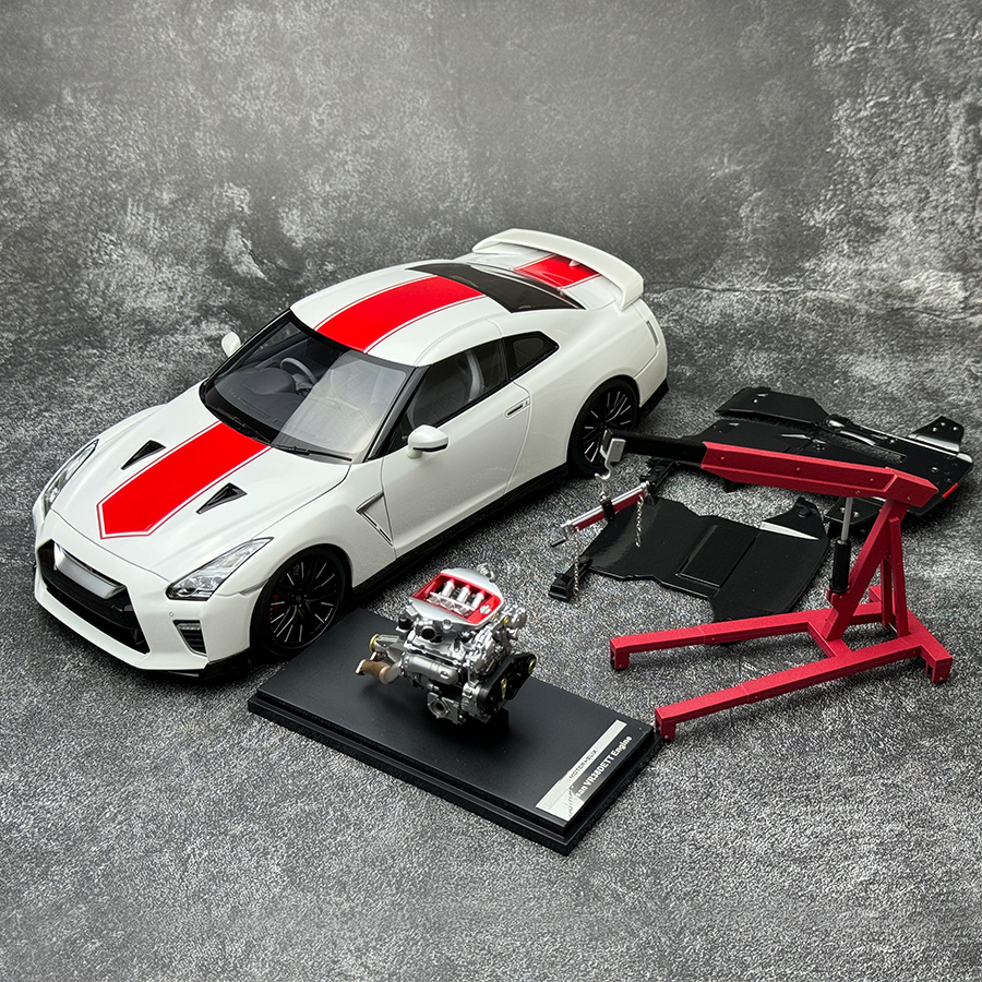 電動ヘリックス-車モデル静的装飾、1:18、nissan GT-R r35、50周年記念