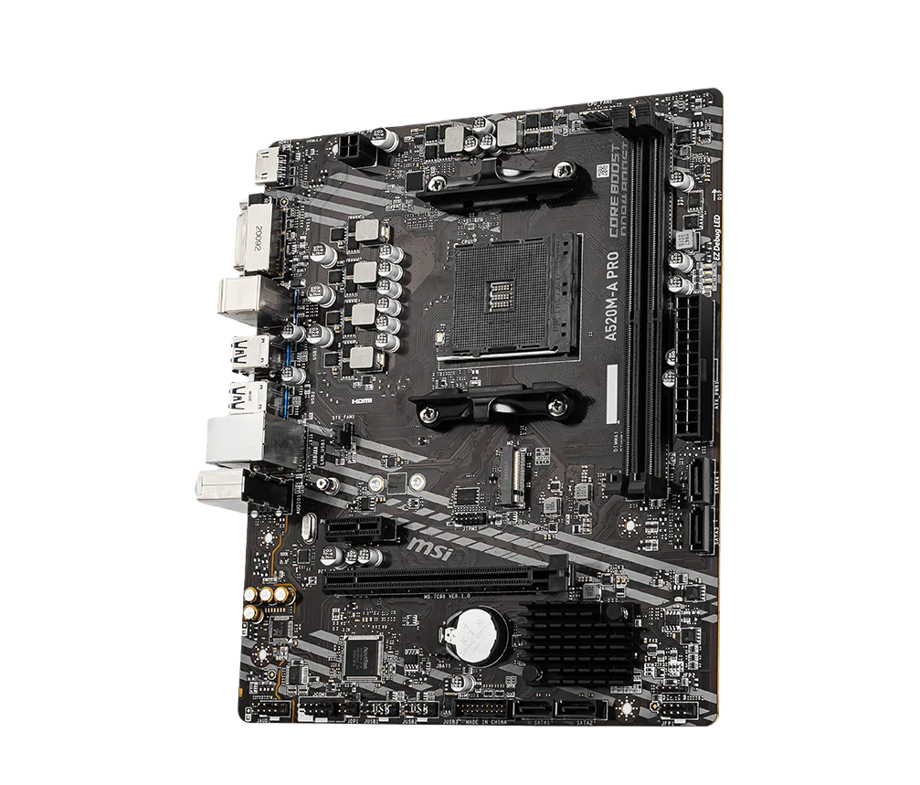 MSI A520M-A PRO motherboard AM4 memoria ram DDR4 AMD A520 cpu