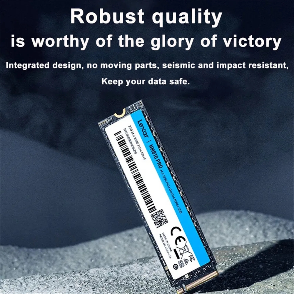 Lexar NM610 PRO M.2 2280 PCIe Gen3x4 NVMe SSD Internal Solid State