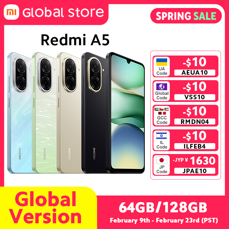 Xiaomi Redmi A5スマートフォン グローバル版 6.88インチディスプレイ