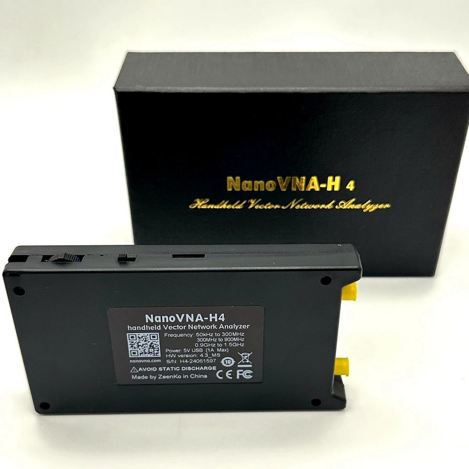 NanoVNA-H4 h 4インチベクトルネットワークアナライザー,1950mAh