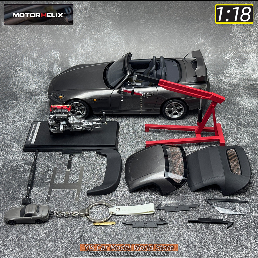 Motorhelix MH 1/18 scale Honda S2000 AP2 Alloy car model Attached