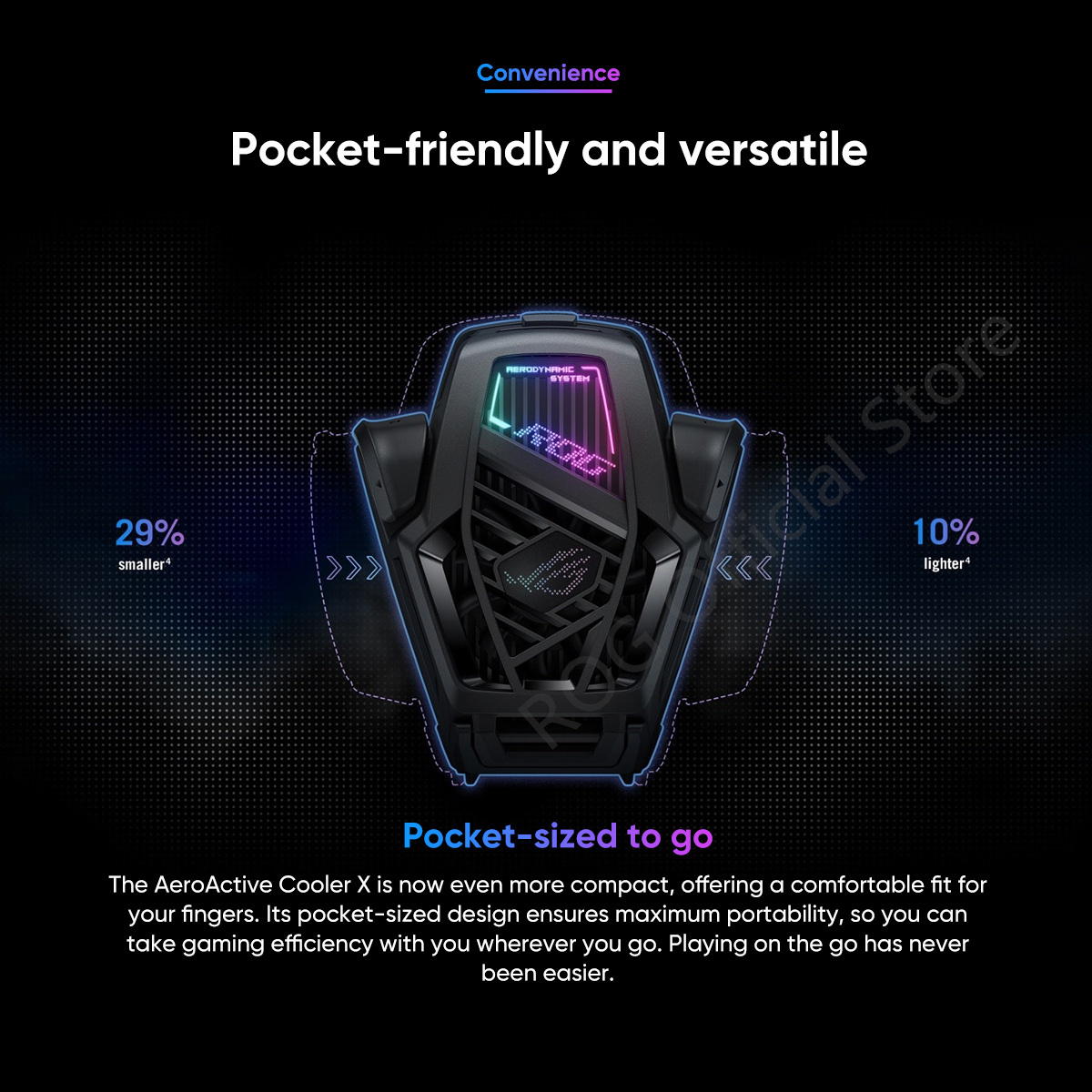 ASUS ROG AeroActive Cooler X For Rog8/8pro、Rog9/9pro Funcooler