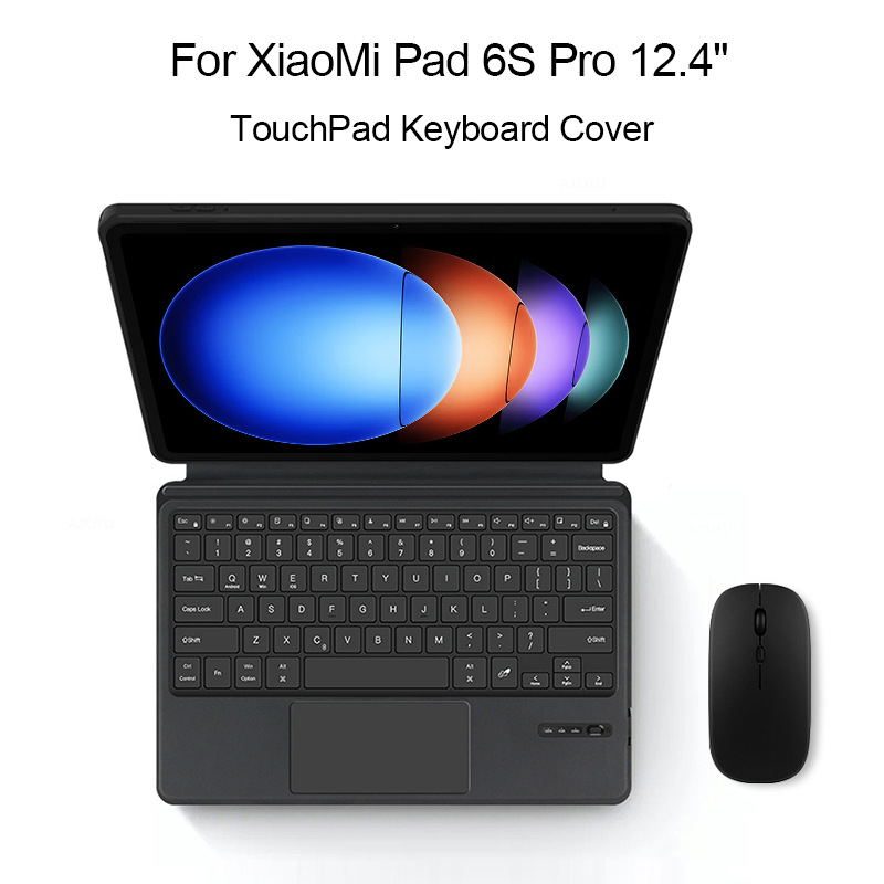 Wireless Touchpad Keyboard Case For XiaoMi Pad 6S Pro 12.4 Inch