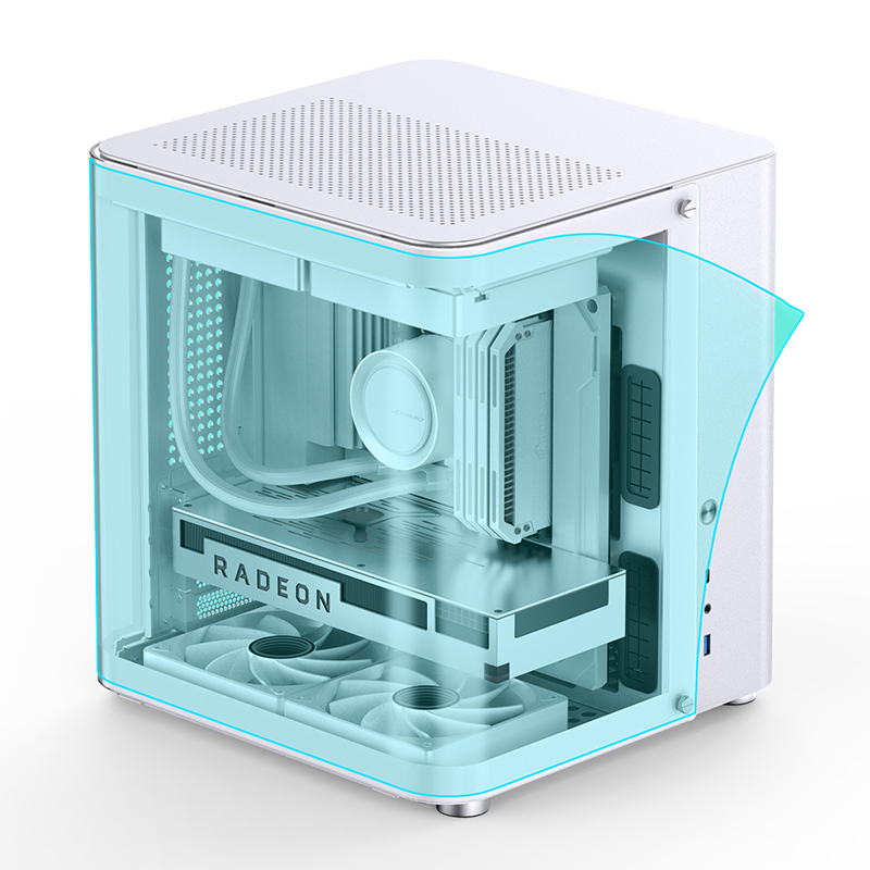 JONSBO TK-1 V2.0 mini desktop chassis Hyperbolic Sea View Room