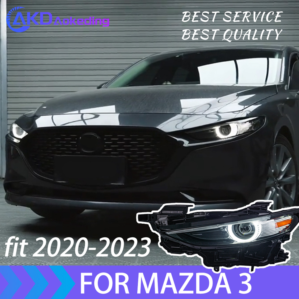 Mazda3用アクセラledヘッドライト2020-2021ヘッドランプ車スタイリング