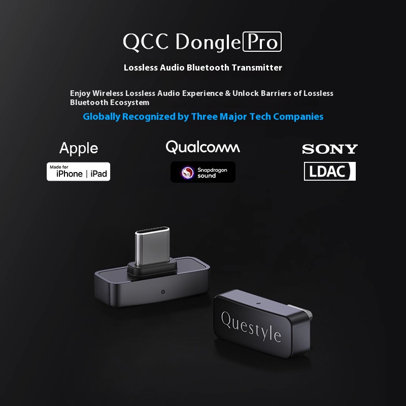Questyle QCC Dongle Pro LDACロスレスBluetooth 5.4トランスミッター