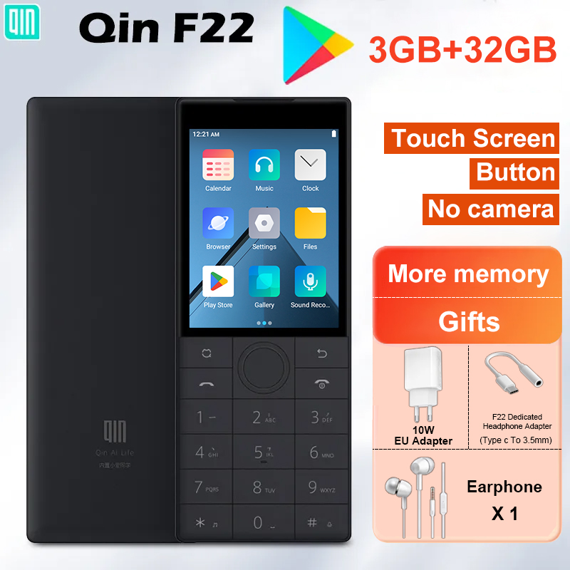デュアルqinスマートフォン,Qin-F22インチ,Android 11,wifi,カメラなし