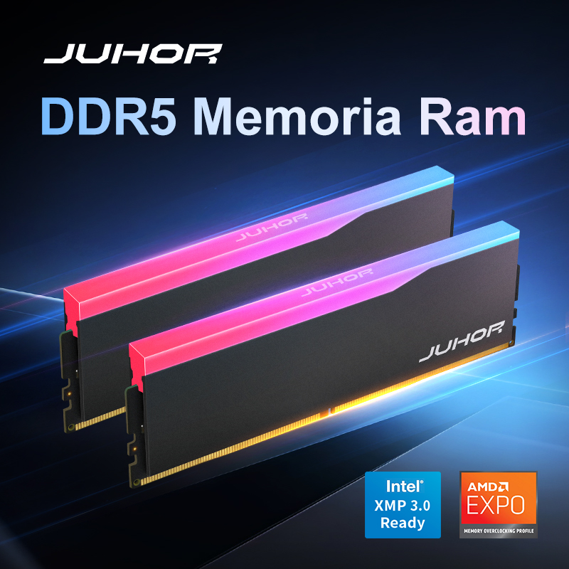 JUHOR Memoria Ram DDR5 RGB 16GB 6000MHz 6400MHz Desktop PC5