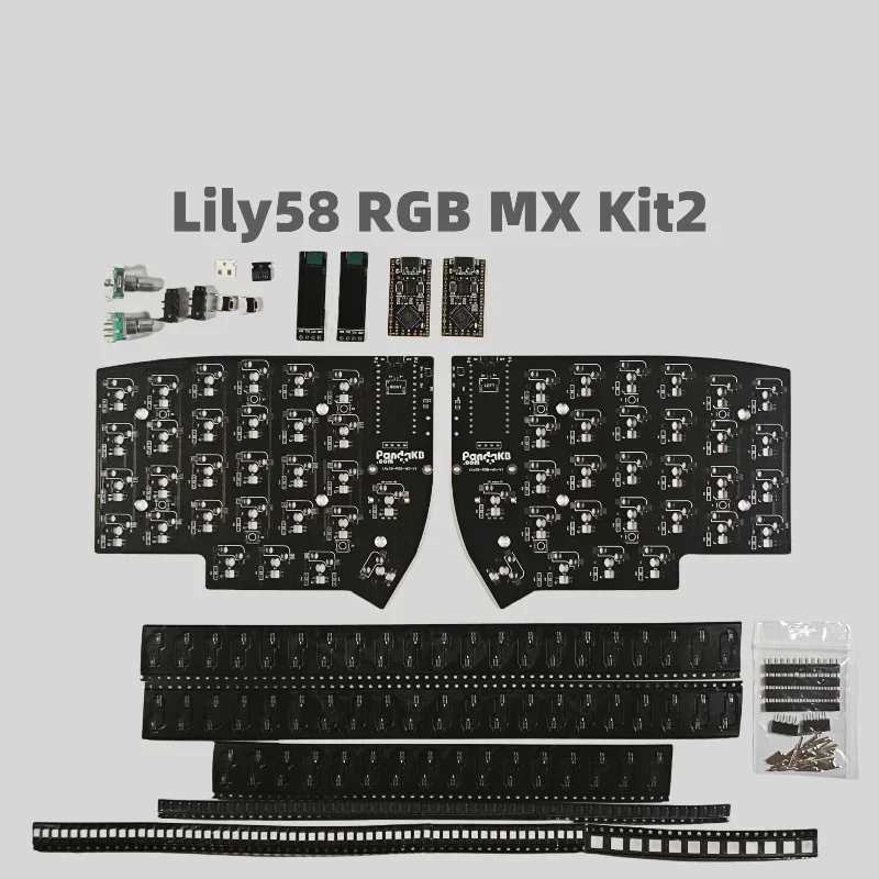 Lily58 ワイヤレス分割キーボードキットカスタム人間工学に基づいた