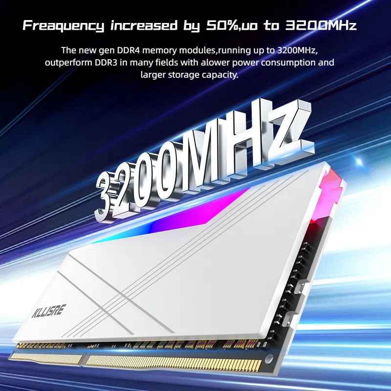 Kllisre-デュアルチャネル3200 V,ゲーム,デスクトップ,ddr4,rgb,8gb