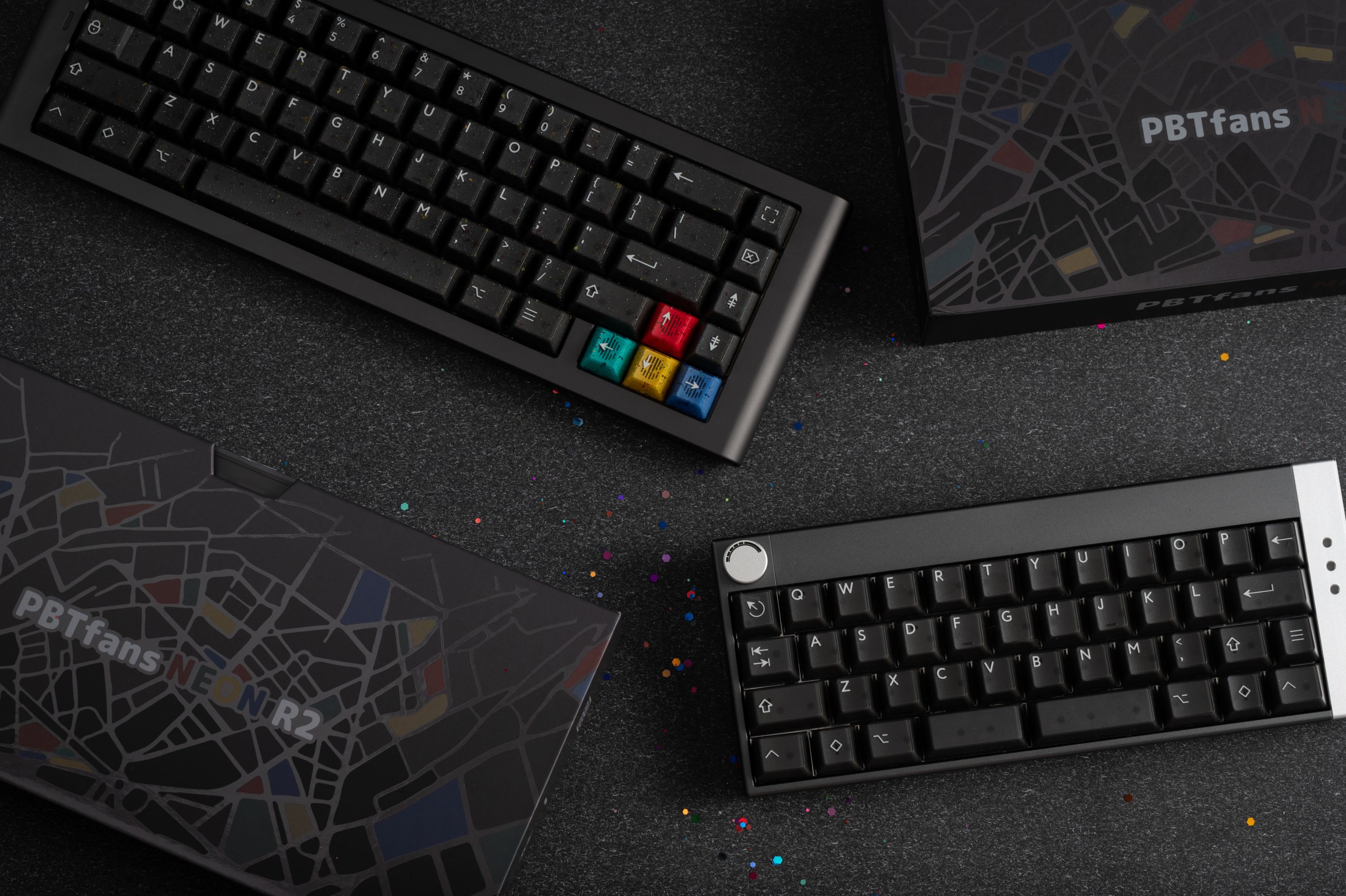 Base kit] PBTfans Neon R2 ABS Doubleshot Cherry Profile MX-style