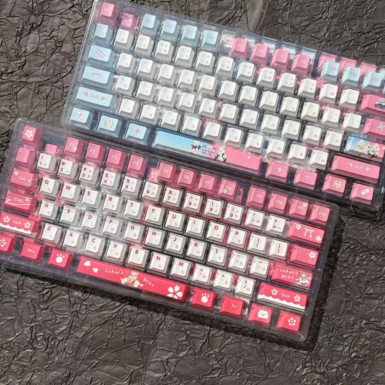Sakura miko-メカニカルキーボード用キーキャップ,オリーブオイル入り