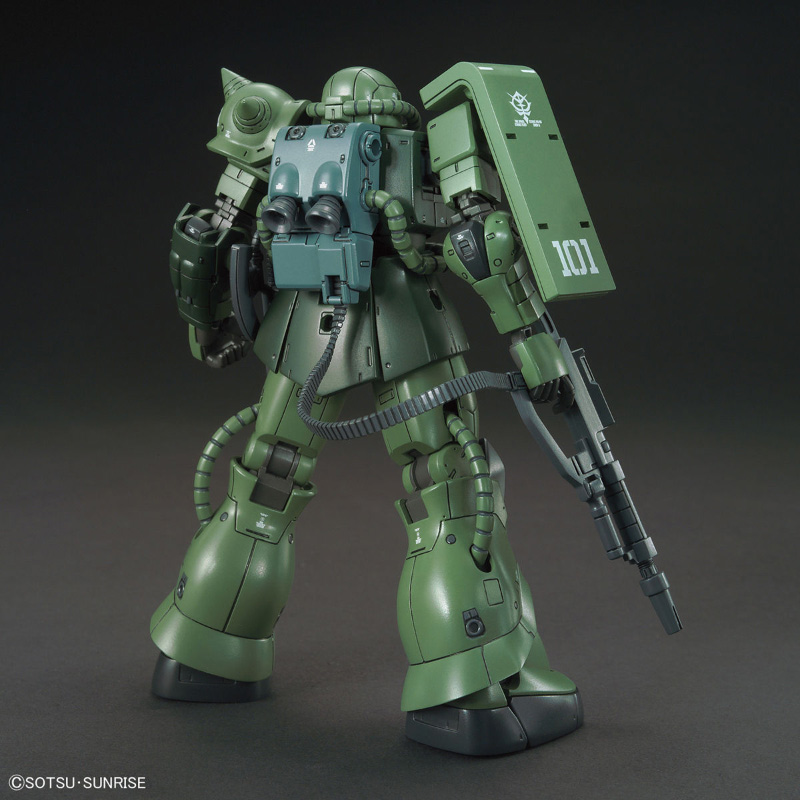 バンダイ-gundamモデルキットMS-06C zaku 2,アニメアクション