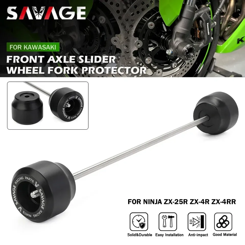 Motorcycle Front Axle Slider For KAWASAKI NINJA ZX-4R ZX-4RR ZX