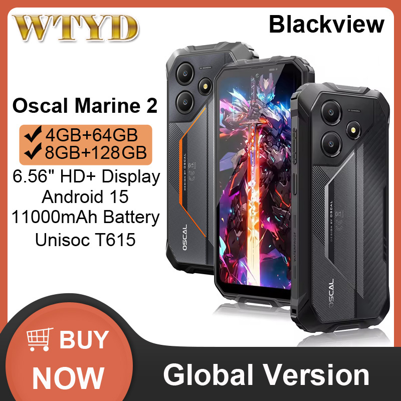 Blackview Oscal Marine 2 Rugged Phone 8GB+128GB 6.56'' HD+ Display