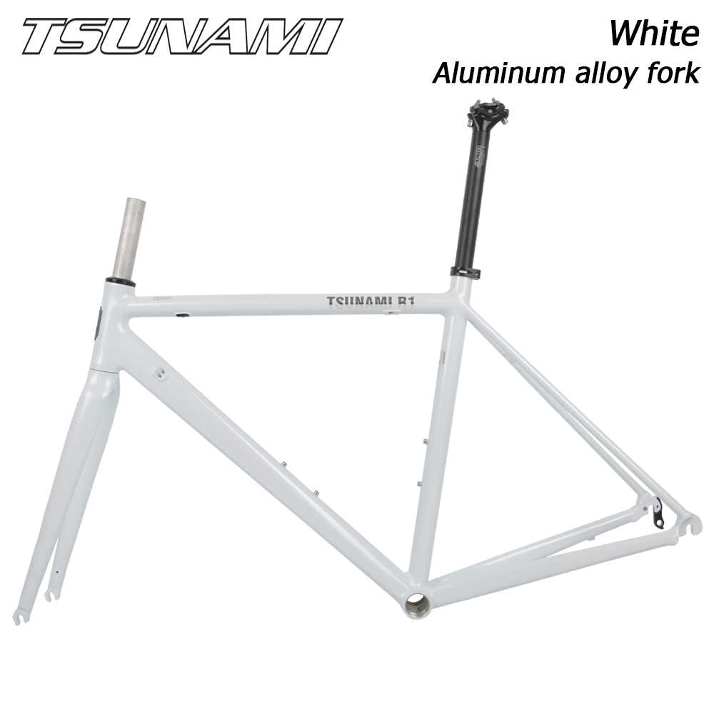 TSUNAMI-Road Bicycle Frame, R1 Aluminum Alloy, 700C Rim Brake, C