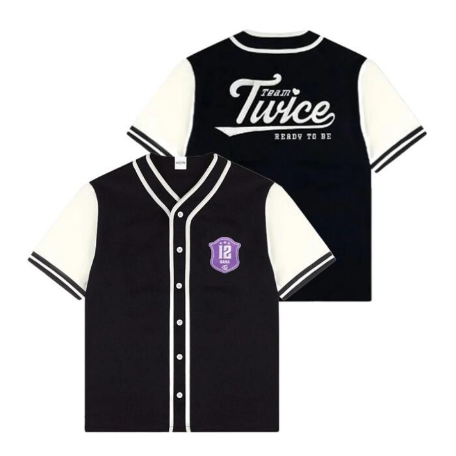 KPOP TWICE READY TO BE Tour Baseball Jersey T-shirt Momo Sana Mina