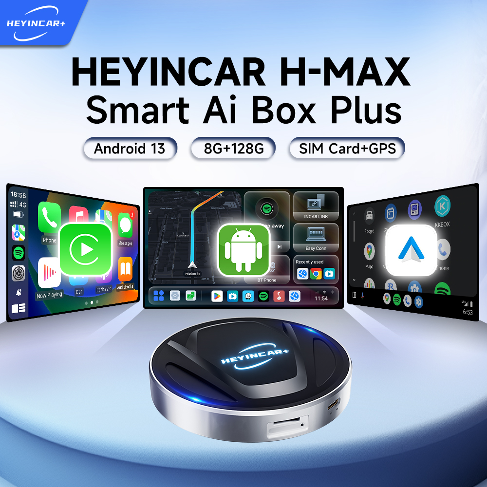 2026 New HEYINCAR Android 13 Tv box Android Auto Carplay Wireless