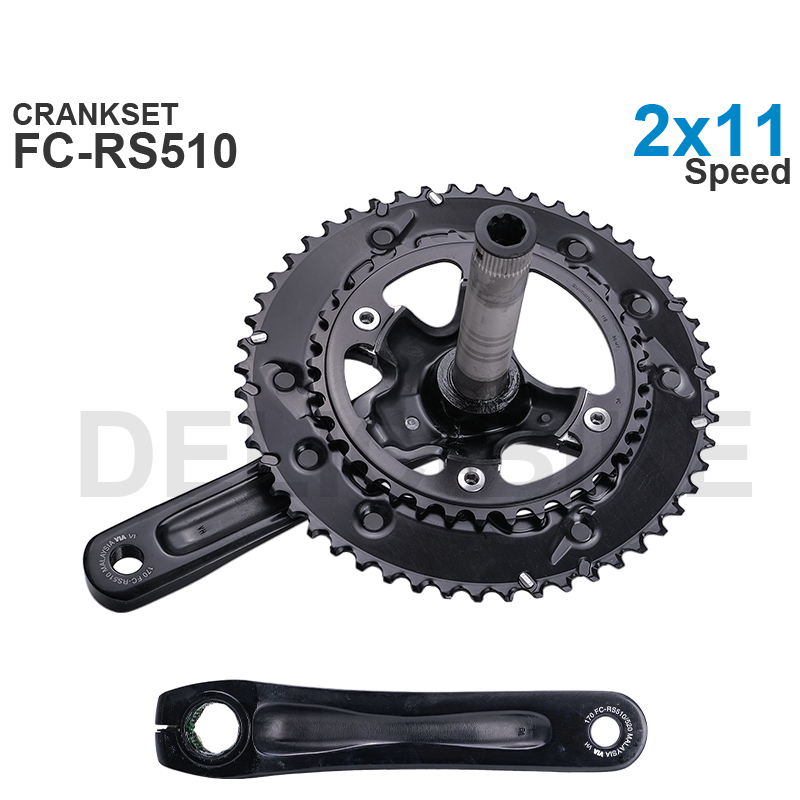 Shimano-ロードクランクセット,オリジナルパーツFC-RS510, 52-36, 50
