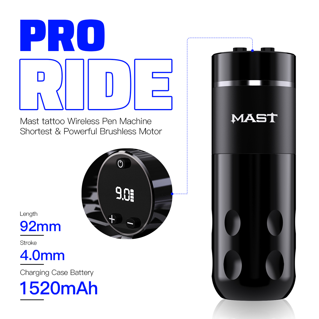 Mast Rider Pro Wireless Rotary Tattoo Machine – Siddeeq Studios