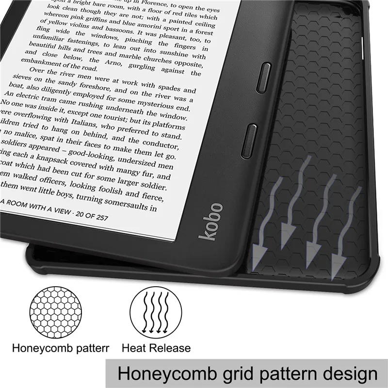 Multi-folding Stand Cover For Cpque Kobo Libra Colour Smart Case