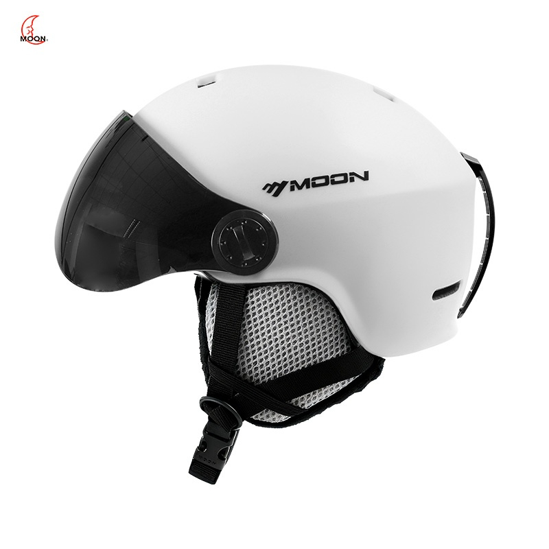 MOON スキーヘルメット スノーボードヘルメット 大人と若者向け 調節