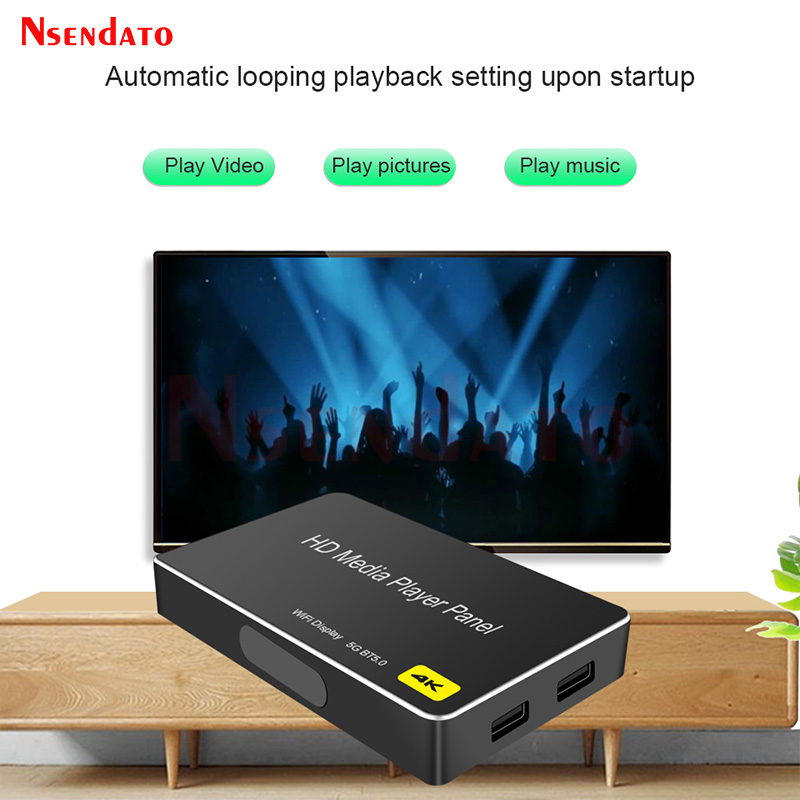 4K H.265 1080P Full HD Advertising Media Player Advertising With