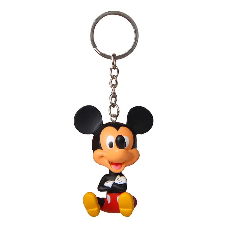 5 種類ディズニーキーチェーンミッキーマウスドナルドダックミニチュア