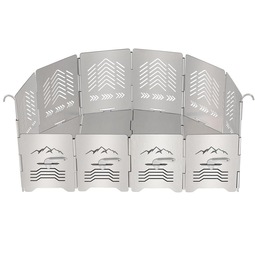 Soomloomアーチ形焚き火台Morpho六角形焚き火コンロ変換可能ウィンド