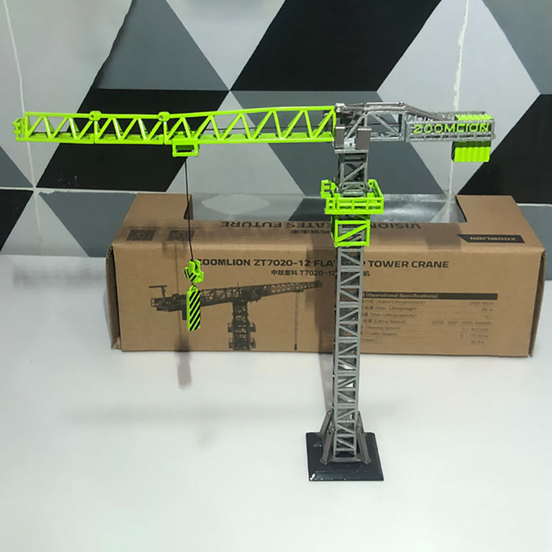 Diecast Metal Alloy 1:160 Scale ZOOMLION T7020-12 Tower Crane