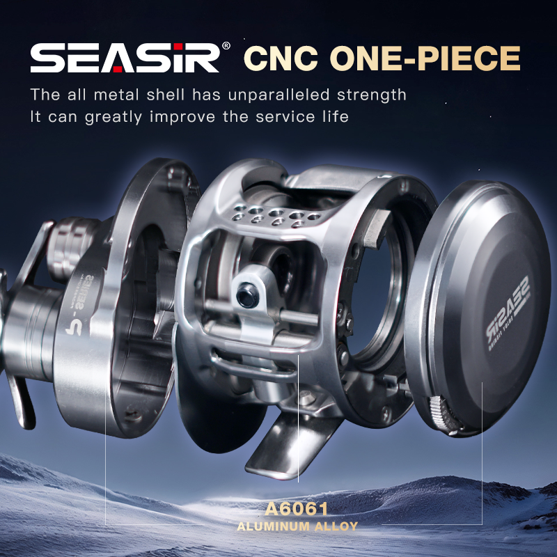 Seasir Sirius Round Baitcasting Reel CNC Aluminum Reel Circular