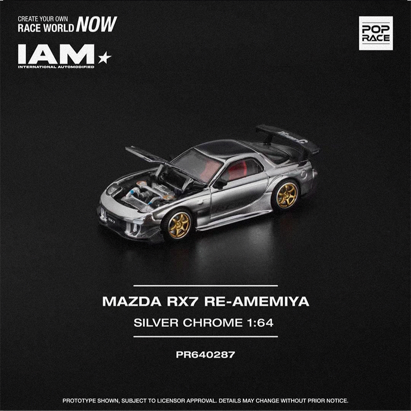 New In Stock Poprace Inno 1:64 Mazda Rx-7 Pandem S13 Iam Limited