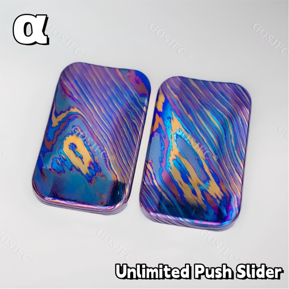 ZDEDC α 無制限プッシュスライダー音叉ストレスリリーフおもちゃフィ