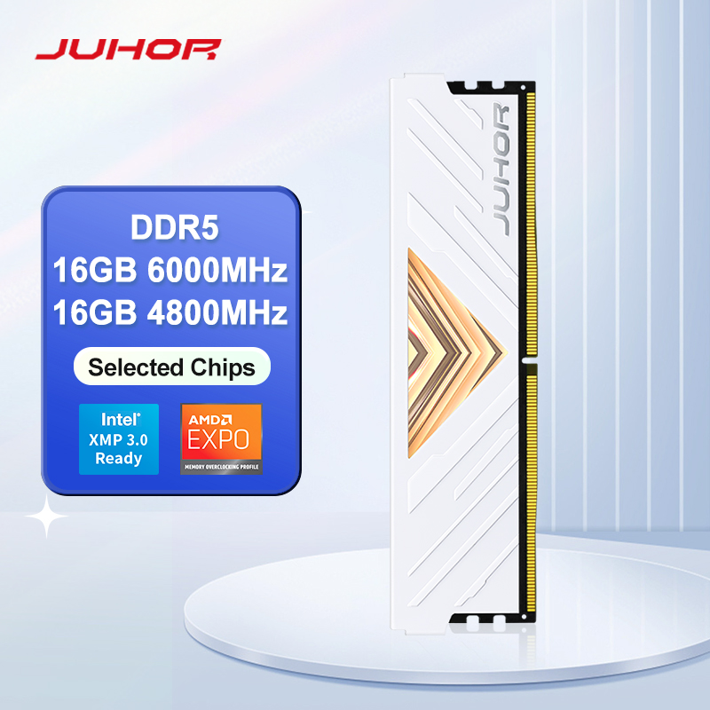 JUHOR DDR5 16GB 6000MHz 4800MHz 5600MHz DIMM Desktop Computer