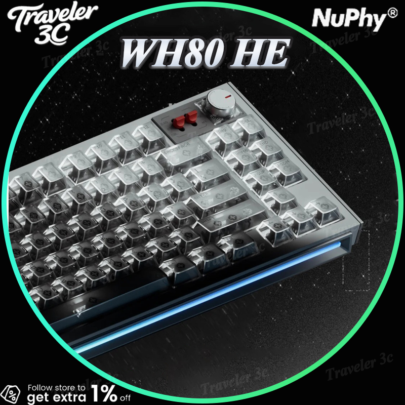 NuPhy WH80 HE カスタムゲーミングキーボード ホール効果スイッチ搭載