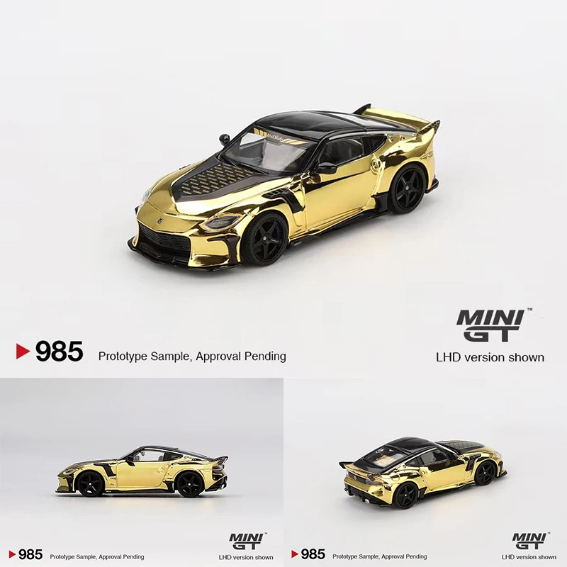 MINIGT In Stock 985 1:64 Nissan Z VeilSide FFZ400 Gold Chrome