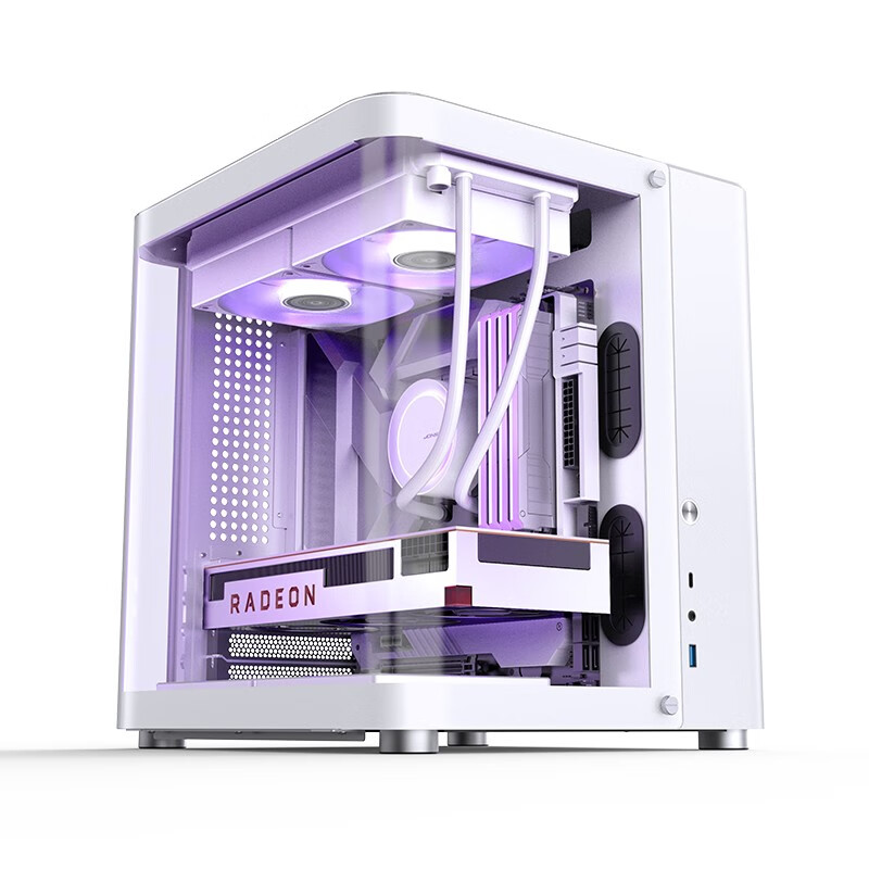 Jonsbo TK-1 Version 2.0 M-ATX ITX Case Ring Tempered Glass Side