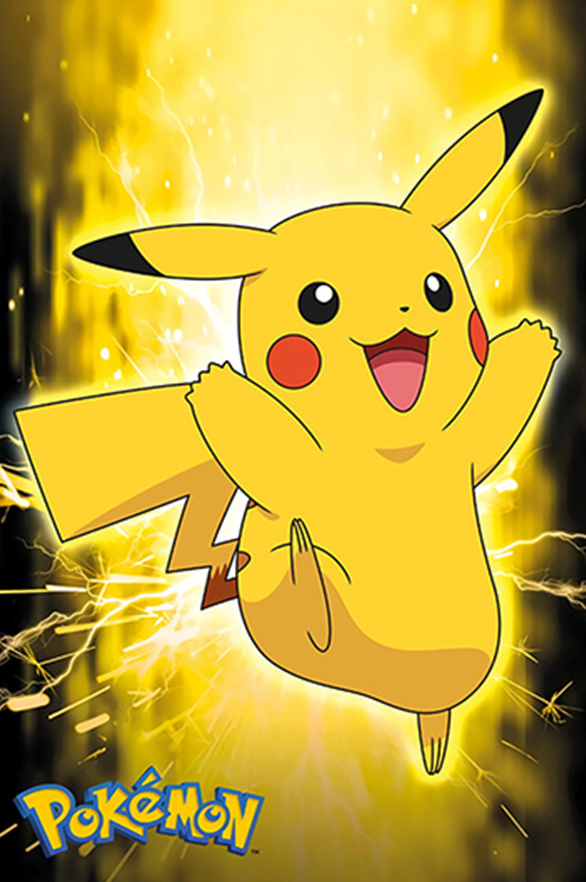 日本アニメ周辺ポケモンポスター装飾ピカチュウリザードン壁アート水彩