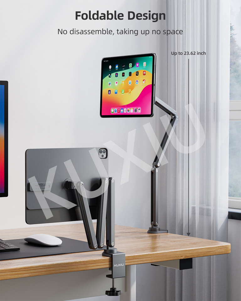 KUXIU アルミニウム合金折りたたみ式磁気充電器ホルダー iPad Pro 11