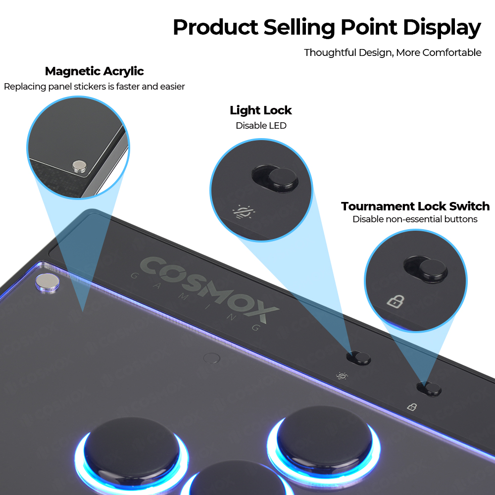 Haute42-COSMOX C16 レバーレスコントローラー磁気アクリル簡単に変更