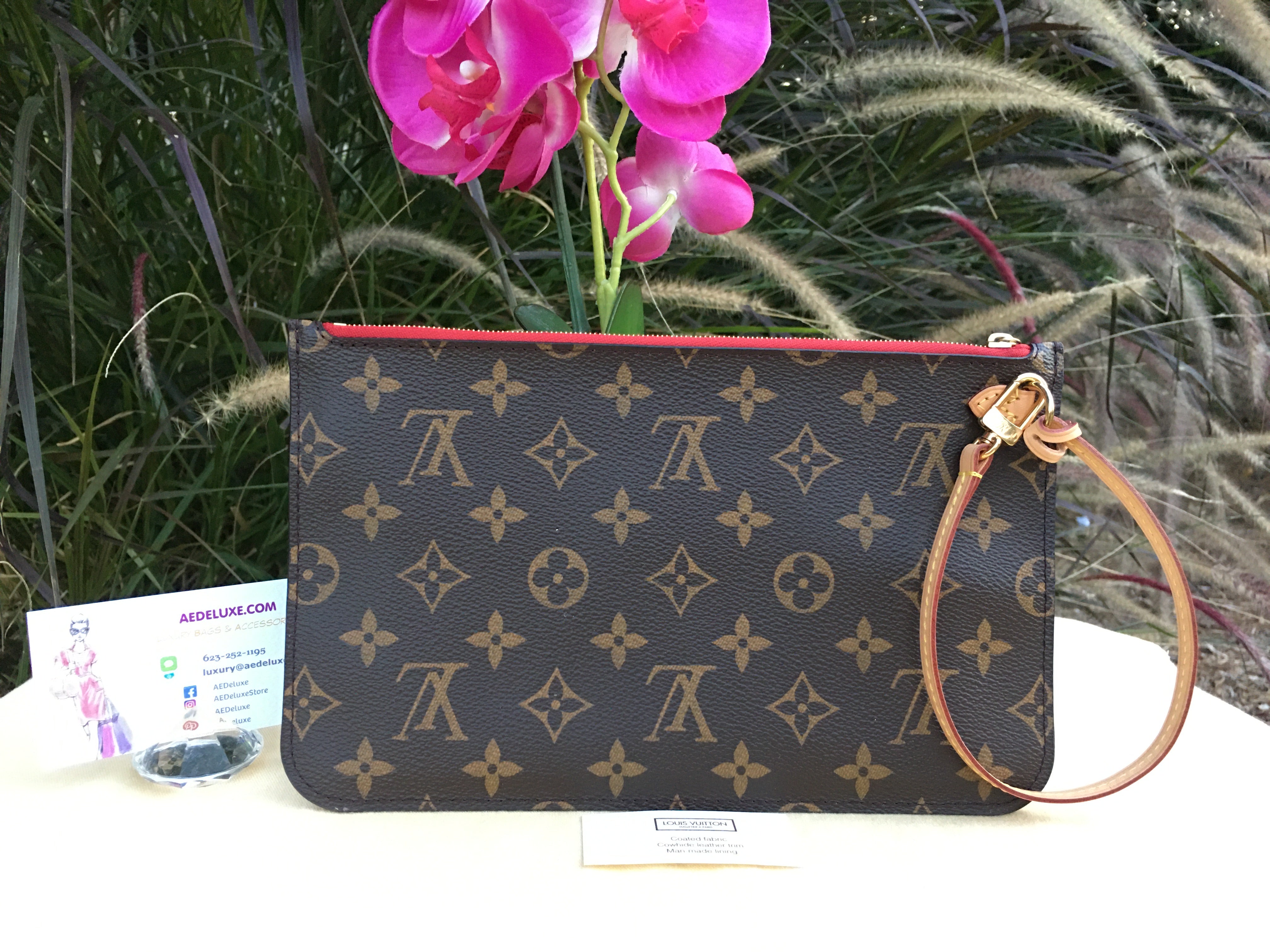 Louis Vuitton Neverfull MM/GM Cherry Wristlet (AR0166) – AE Deluxe