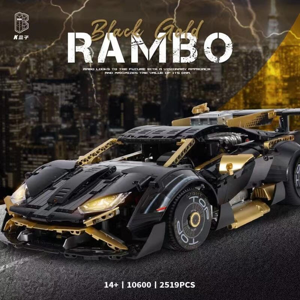KBOX 10600 Black Gold Lamborghini Huracán STO-Afobrick