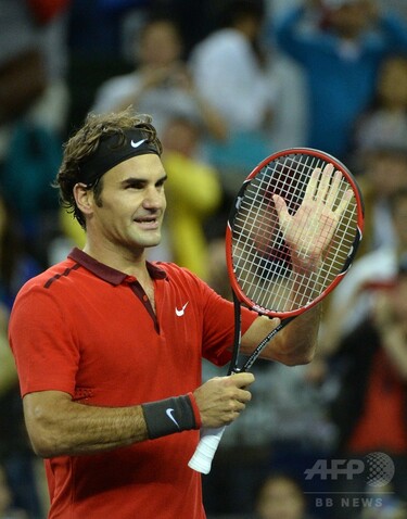 フェデラー、ストレートでジョコビッチ下し決勝へ 上海マスターズ 写真