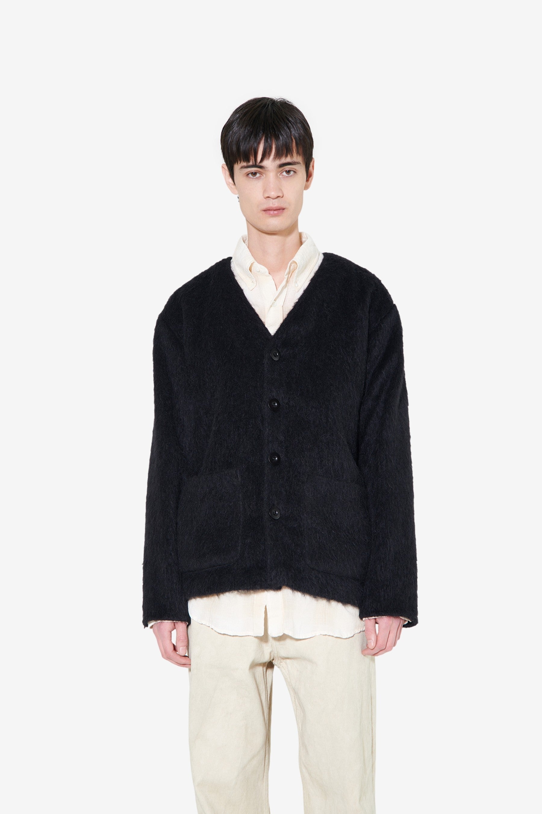 Cardigan in Black Mohair - Our Legacy | Afura Store