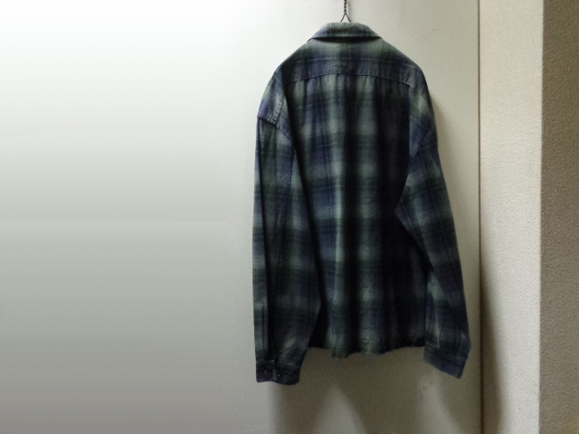 90'S OLD STUSSY OMBRER CHECK PATTREN ZIP UP COTTON JACKET