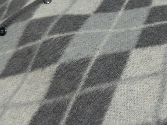 60'S Sears KINGS ROAD ARGYLE PATTERN MOHAIR KNIT CARDIGAN