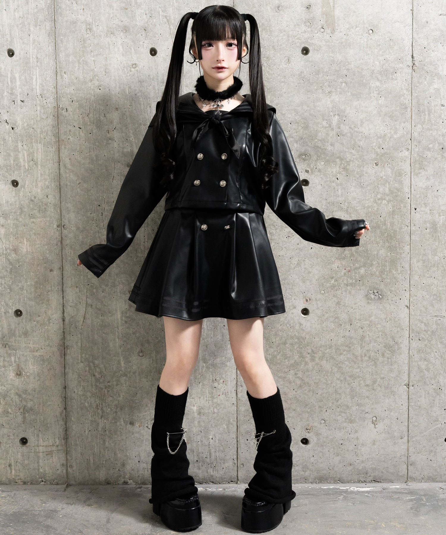 PUレザーセーラーセットアップ– A AM STUDIO