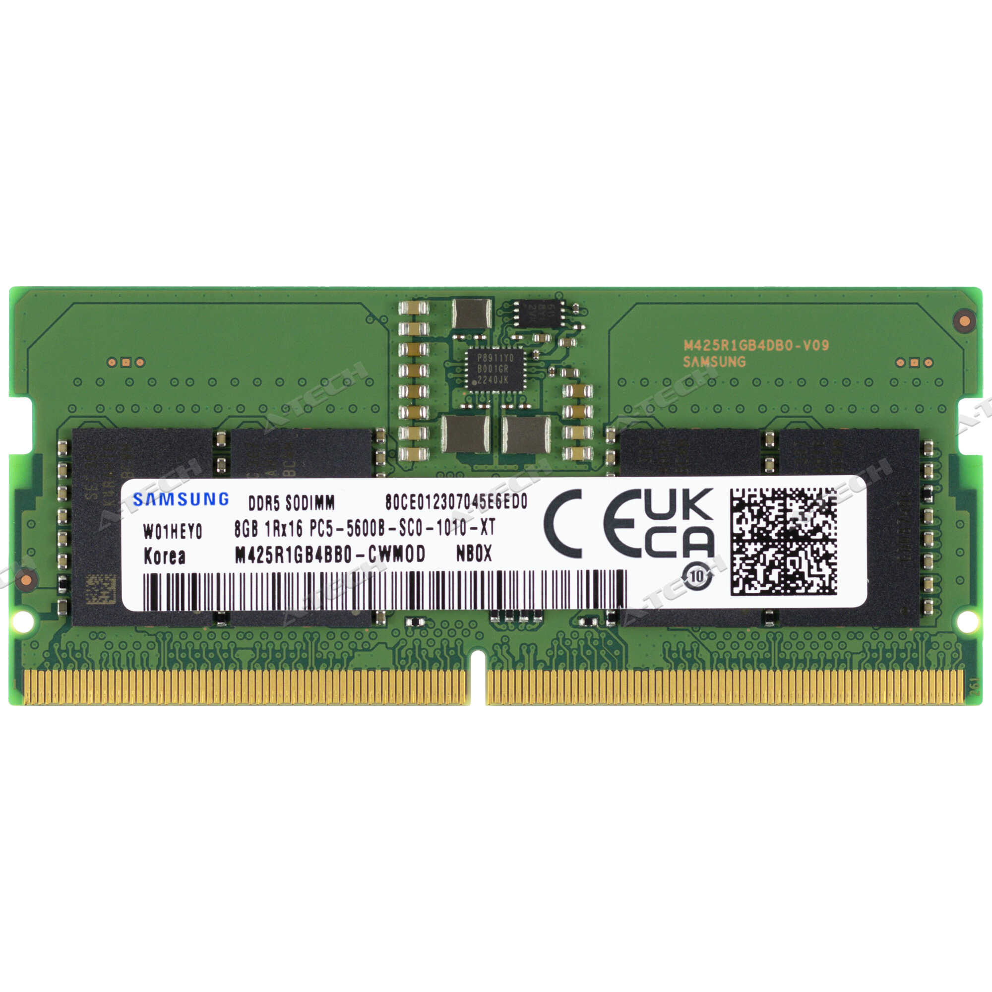 Samsung 8GB 1Rx16 PC5-5600 SODIMM DDR5-44800 Non-ECC Laptop Memory