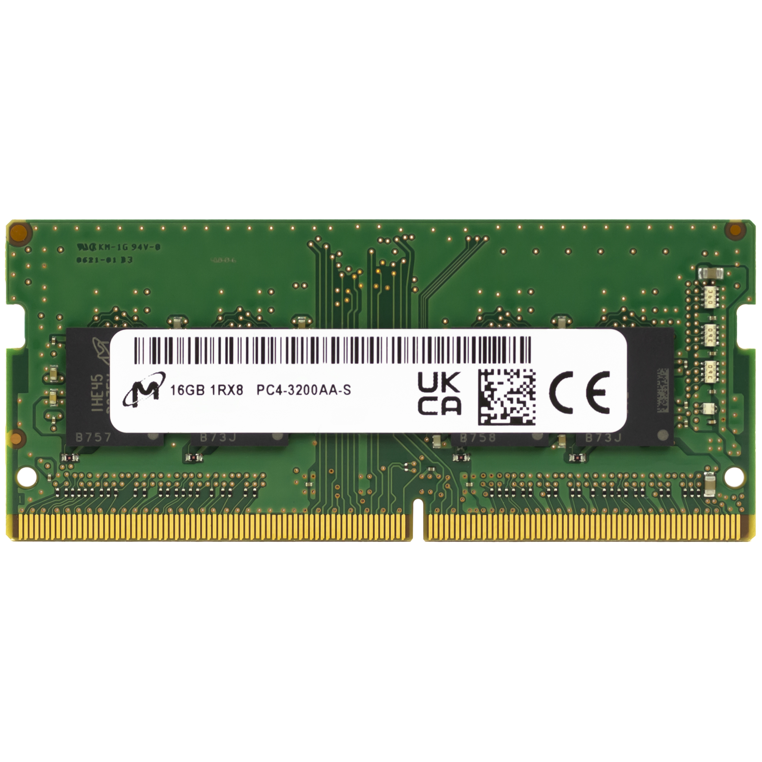 Micron 16GB DDR4 3200 MHz PC4-25600 SODIMM 260-Pin 1Rx8 Laptop